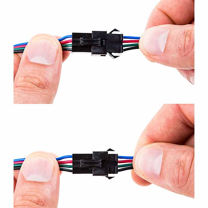 RGB LED Strip Light Kit - Color Chasing 12VDC LED Tape Light - 22 Lumens/ft RGB LED Strip Light Kit - Color Chasing 12VDC LED Tape Light - 22 Lumens/ft